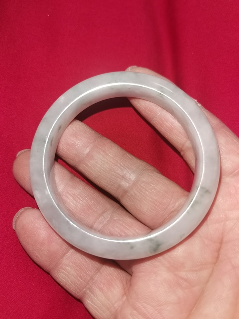 古玩玉器天然翡翠手鐲真品鑒賞圖