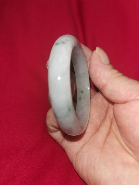 古玩玉器天然翡翠手鐲真品鑒賞圖