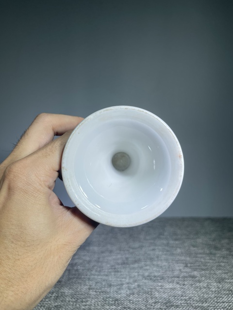 古玩陶瓷民國(guó).粉彩牡丹紋高足蓋置拍賣(mài)，當(dāng)前價(jià)格550元