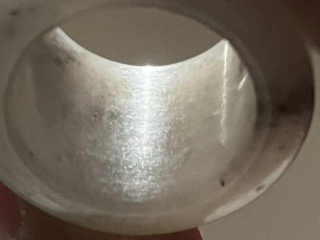 古玩玉器和田玉雕“素紋扳指”真品鑒賞圖