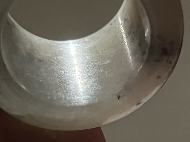 古玩玉器和田玉雕“素紋扳指”真品鑒賞圖