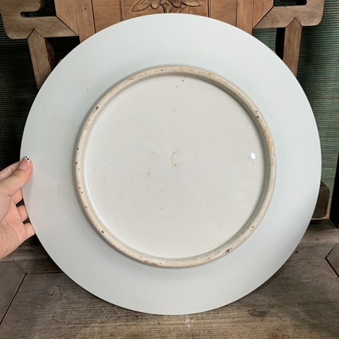 古玩陶瓷人物紋粉彩盤真品鑒賞圖