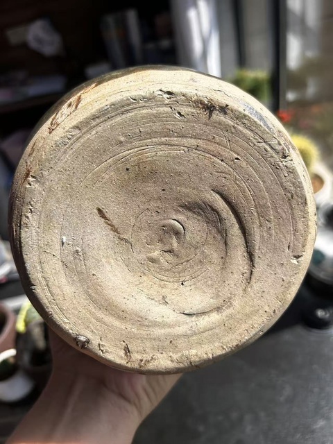 古玩陶瓷北宋耀州窯茶葉末釉折肩盤口梅瓶（大號）拍賣，當(dāng)前價(jià)格3528元