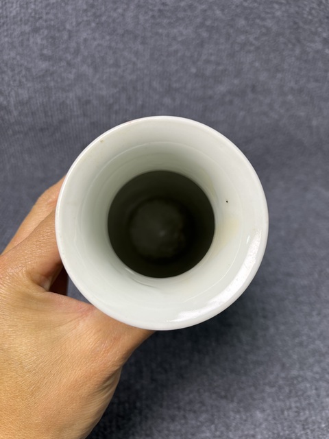 古玩陶瓷粉彩百花不落地軟棒槌瓶拍賣，當前價格3988元