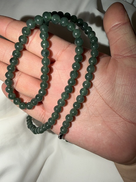 古玩玉器天然翡翠項鏈真品鑒賞圖