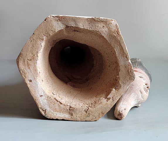 古玩陶瓷巨大的明代三彩人物站立俑47.2厘米拍賣，當前價格266元