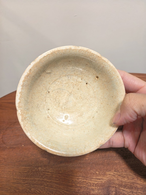 古玩陶瓷青白釉花口碗真品鑒賞圖