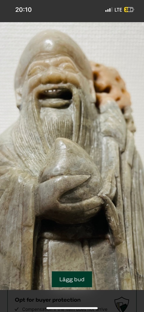 古玩雜項壽山石人物擺件真品鑒賞圖