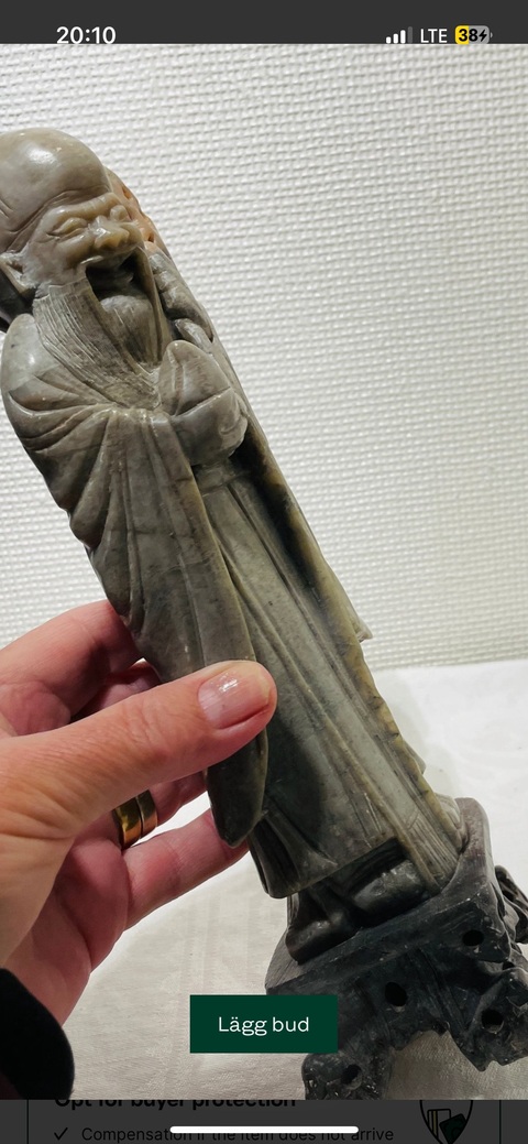 古玩雜項壽山石人物擺件真品鑒賞圖