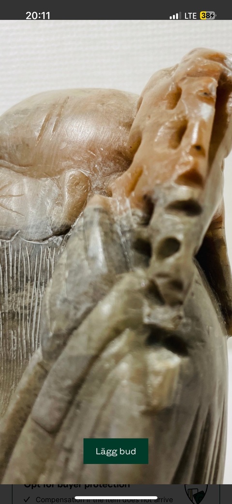 古玩雜項壽山石人物擺件真品鑒賞圖