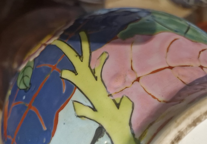 古玩陶瓷花卉紋玉壺春瓶真品鑒賞圖