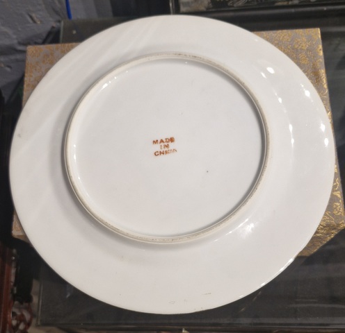 古玩陶瓷廣彩官上加官盤真品鑒賞圖