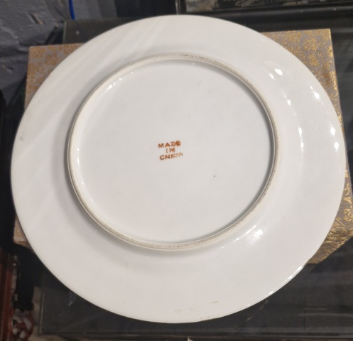 古玩陶瓷廣彩官上加官盤真品鑒賞圖