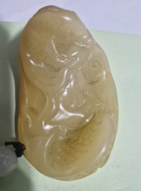 古玩雜項壽山石手把件真品鑒賞圖