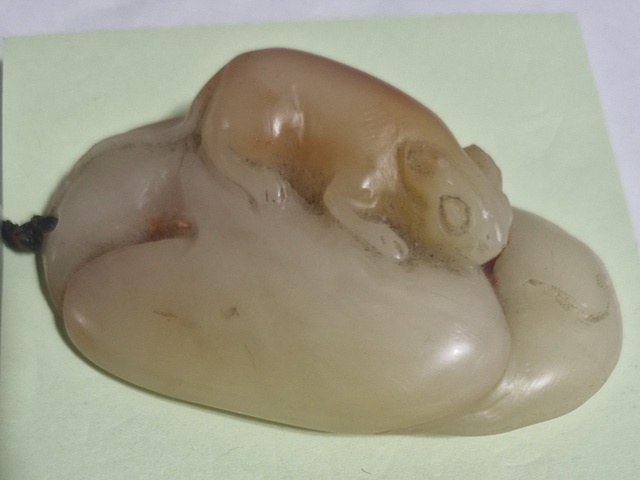 古玩雜項(xiàng)壽山石手把件真品鑒賞圖