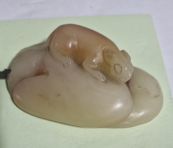 古玩雜項(xiàng)壽山石手把件真品鑒賞圖