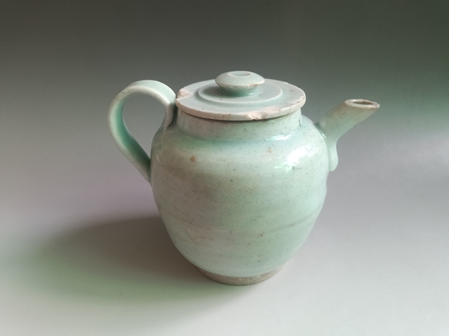 古玩陶瓷元代青白釉執(zhí)壺拍賣，當(dāng)前價格1600元