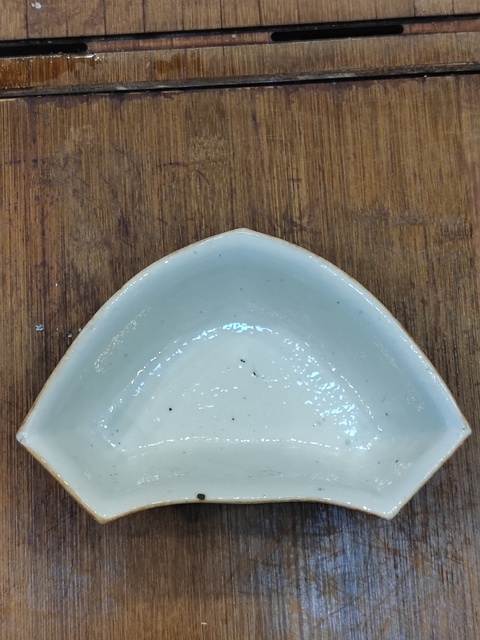 古玩陶瓷宮粉地松石綠福壽紋角碗拍賣，當前價格1800元