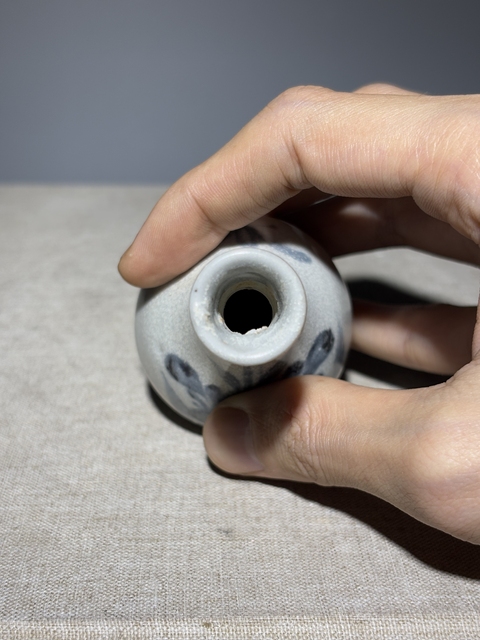 古玩陶瓷【館藏級精品】明末:青花花卉紋膽瓶【把玩神器】【瓶中皇后】拍賣，當(dāng)前價格0元