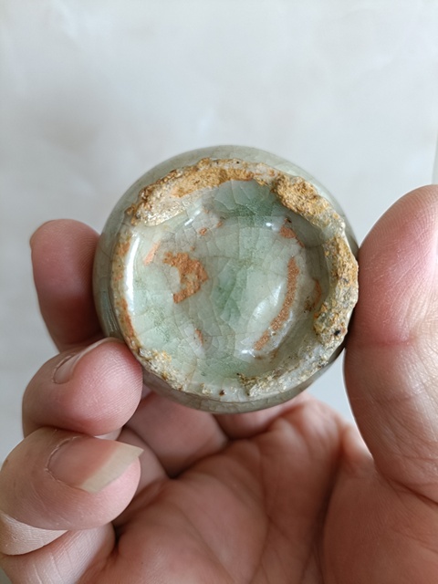 古玩陶瓷龍泉青瓷玉壺春瓶真品鑒賞圖