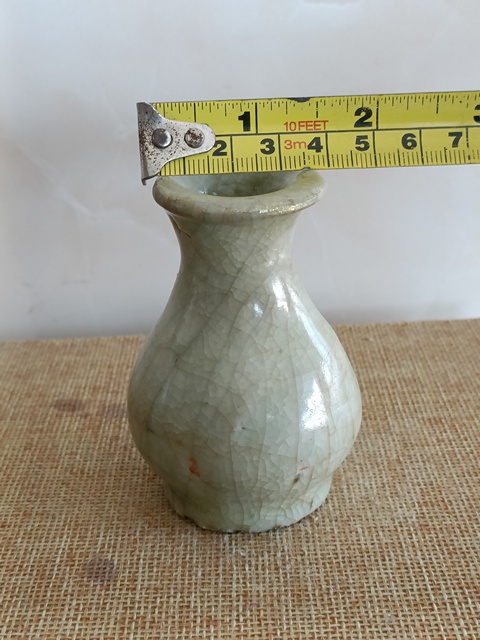 古玩陶瓷龍泉青瓷玉壺春瓶真品鑒賞圖