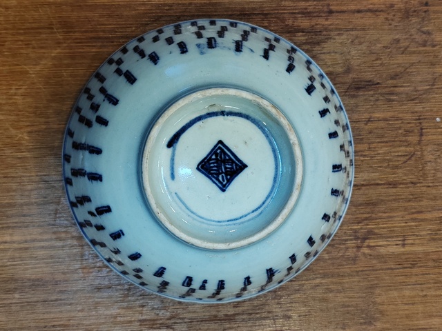 古玩陶瓷清雍正青花壽字紋碗拍賣，當前價格880元