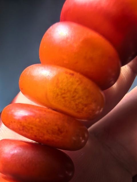 古玩玉器老蜜蠟手串真品鑒賞圖