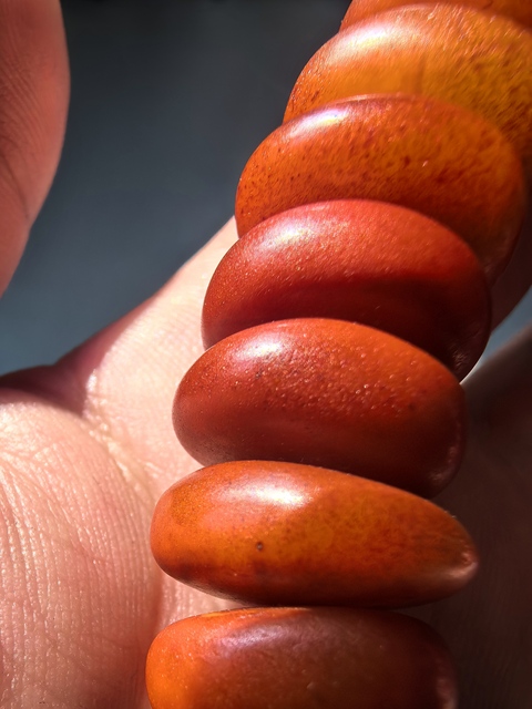 古玩玉器老蜜蠟手串真品鑒賞圖