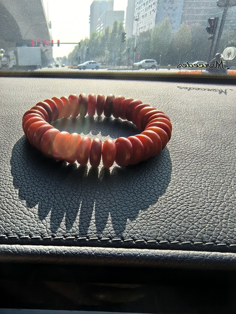 古玩玉器老蜜蠟手串真品鑒賞圖