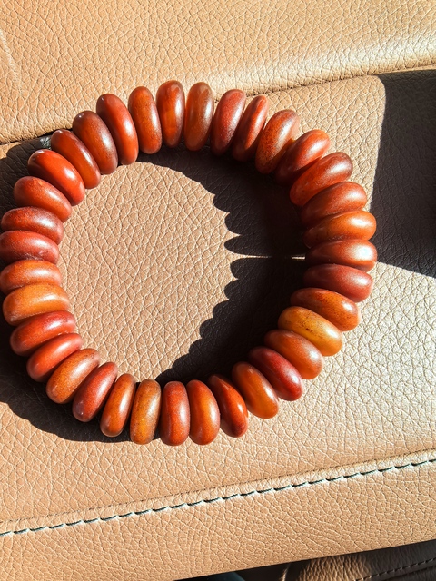 古玩玉器老蜜蠟手串真品鑒賞圖