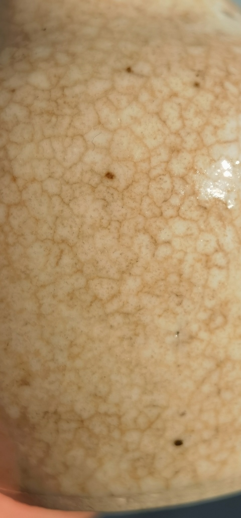 古玩陶瓷哥釉天球瓶真品鑒賞圖