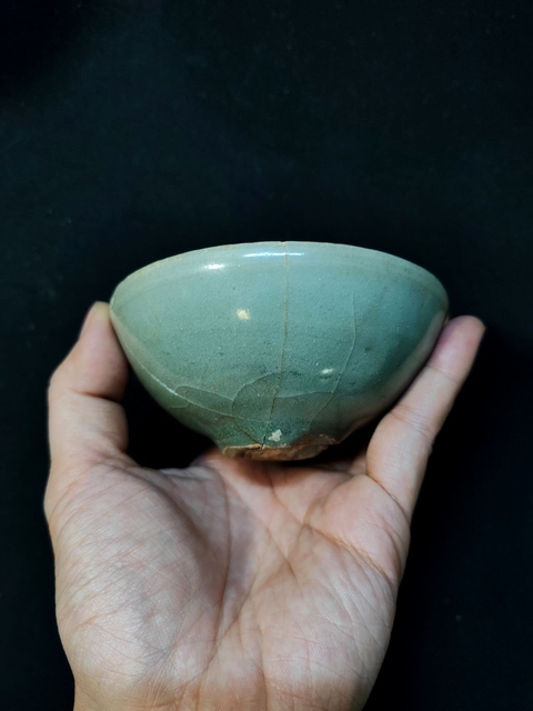 古玩陶瓷罕見精品北宋龍泉青瓷泡泡盞拍賣，當前價格2980元