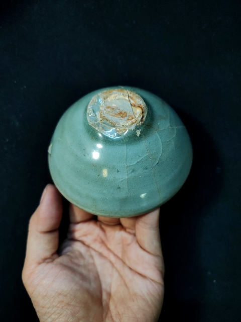 古玩陶瓷罕見精品北宋龍泉青瓷泡泡盞拍賣，當前價格2980元