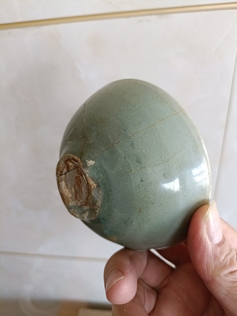 古玩陶瓷罕見精品北宋龍泉青瓷泡泡盞拍賣，當前價格2980元