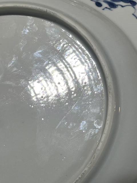 古玩陶瓷清康熙青花提籃盤真品鑒賞圖