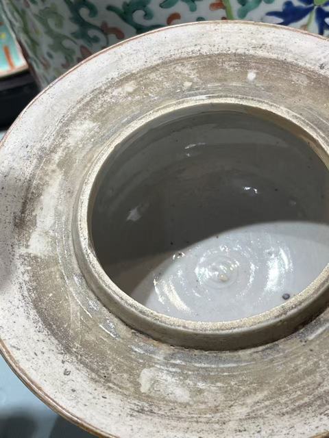 古玩陶瓷粉彩花卉紋將軍罐真品鑒賞圖