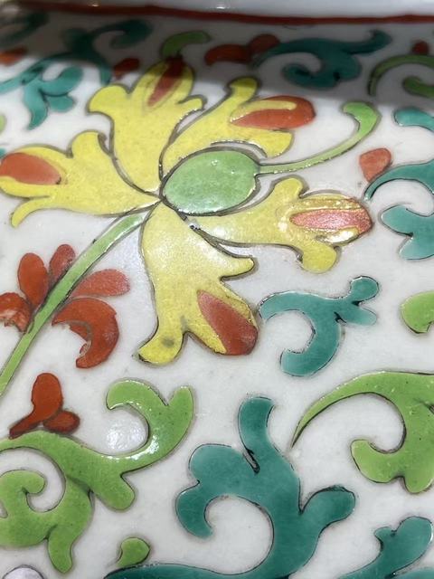 古玩陶瓷粉彩花卉紋將軍罐真品鑒賞圖