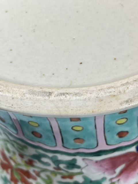 古玩陶瓷粉彩花卉紋將軍罐真品鑒賞圖