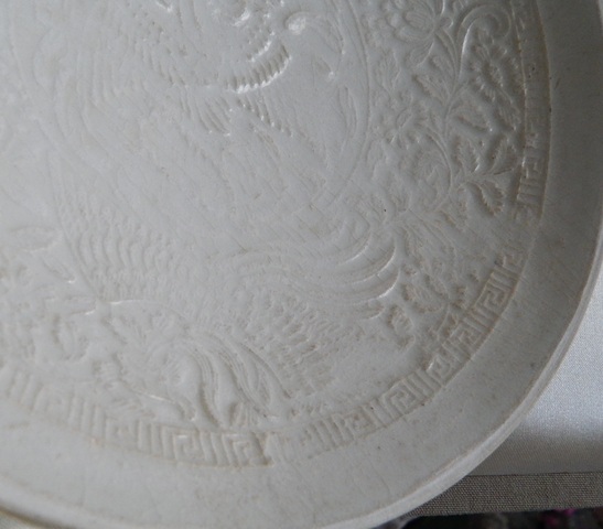 古玩陶瓷南定雙鳳紋面包碗真品鑒賞圖