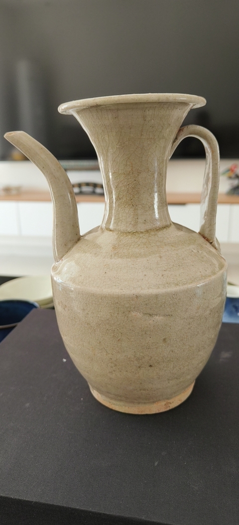 古玩陶瓷青白釉持壺真品鑒賞圖