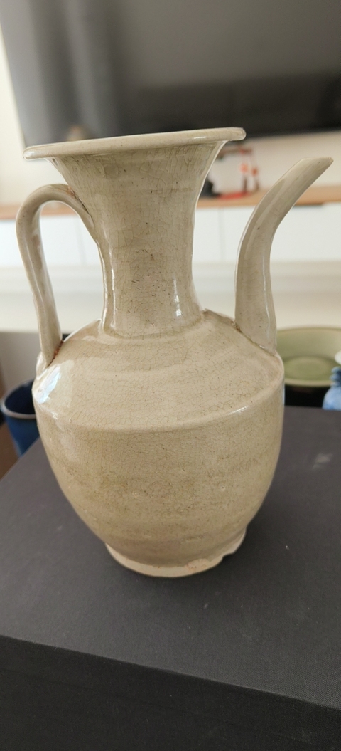 古玩陶瓷青白釉持壺真品鑒賞圖