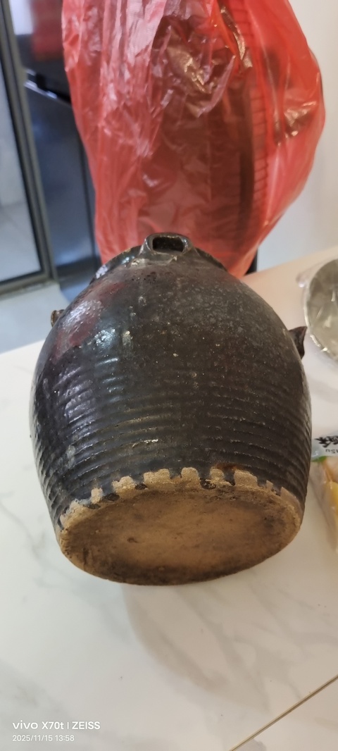 古玩陶瓷黑釉茶壺真品鑒賞圖