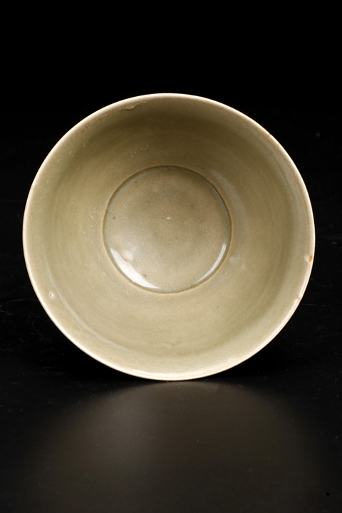 古玩陶瓷北宋耀州窯外刻蓮盞真品鑒賞圖