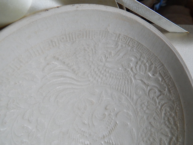 古玩陶瓷南定雙鳳紋面包碗真品鑒賞圖