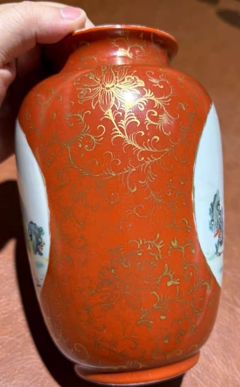 古玩陶瓷民國 粉彩瓶真品鑒賞圖