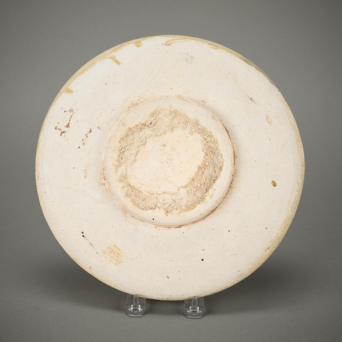 古玩陶瓷鞏縣窯白釉盤口瓶和杯真品鑒賞圖