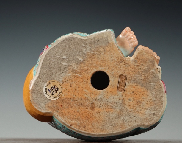 古玩陶瓷彌勒佛塑像真品鑒賞圖