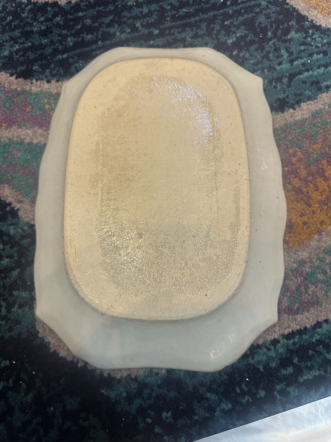 古玩陶瓷人物山水紋青花盤真品鑒賞圖