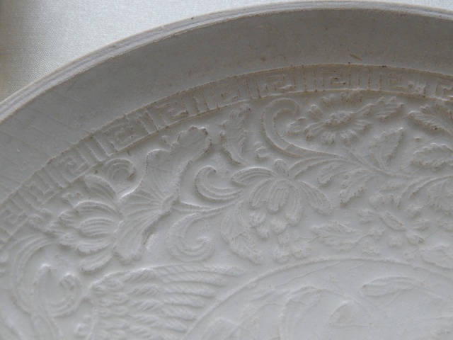 古玩陶瓷南定雙鳳紋面包碗真品鑒賞圖