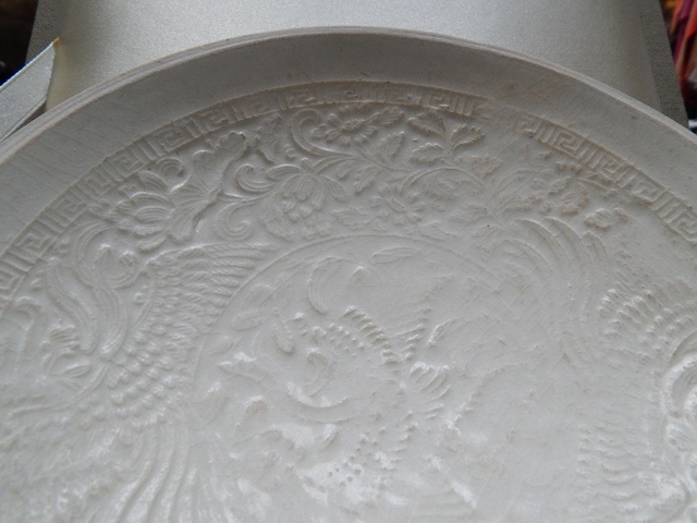 古玩陶瓷南定雙鳳紋面包碗真品鑒賞圖